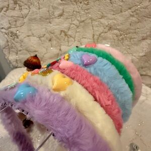 Colorful Heart-Embellished Kids Headbands